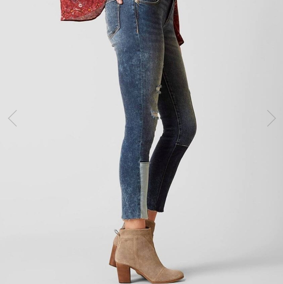 Miss Me Patchwork Out Of Sight Ankle Skinny Jeans - Picture 6 of 10